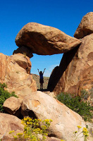 Balanced rock at Grapevine Hills